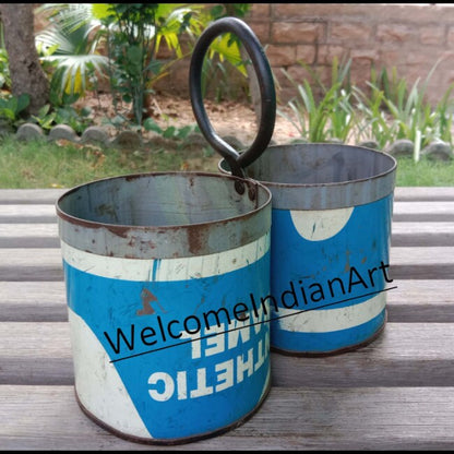 Iron Caddy Hanging Flower Pot Metal