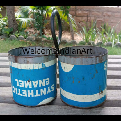 Iron Caddy Hanging Flower Pot Metal