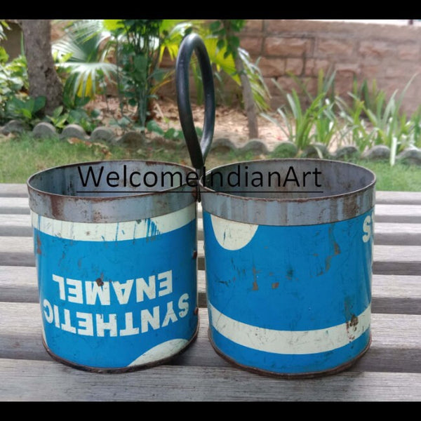 Iron Caddy Hanging Flower Pot Metal