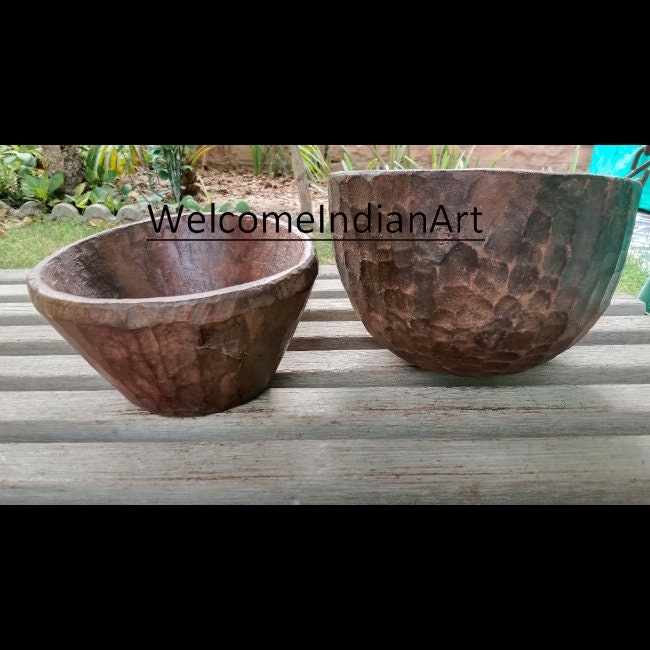 Antique Wooden Plant Pot Vintage Model 1