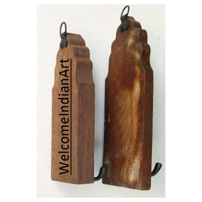 Vintage Iron Wooden Hook Hanger Antique