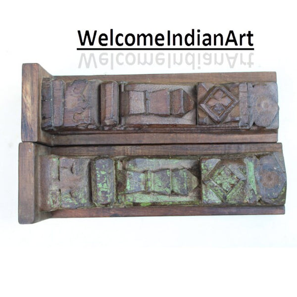 Indian Old Hanger Wooden Book Wood