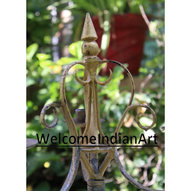 Vintage Style Metal Candle Stand