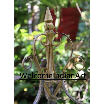 Vintage Style Metal Candle Stand