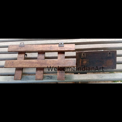 Old Iron Wooden Hook Hanger Model 1