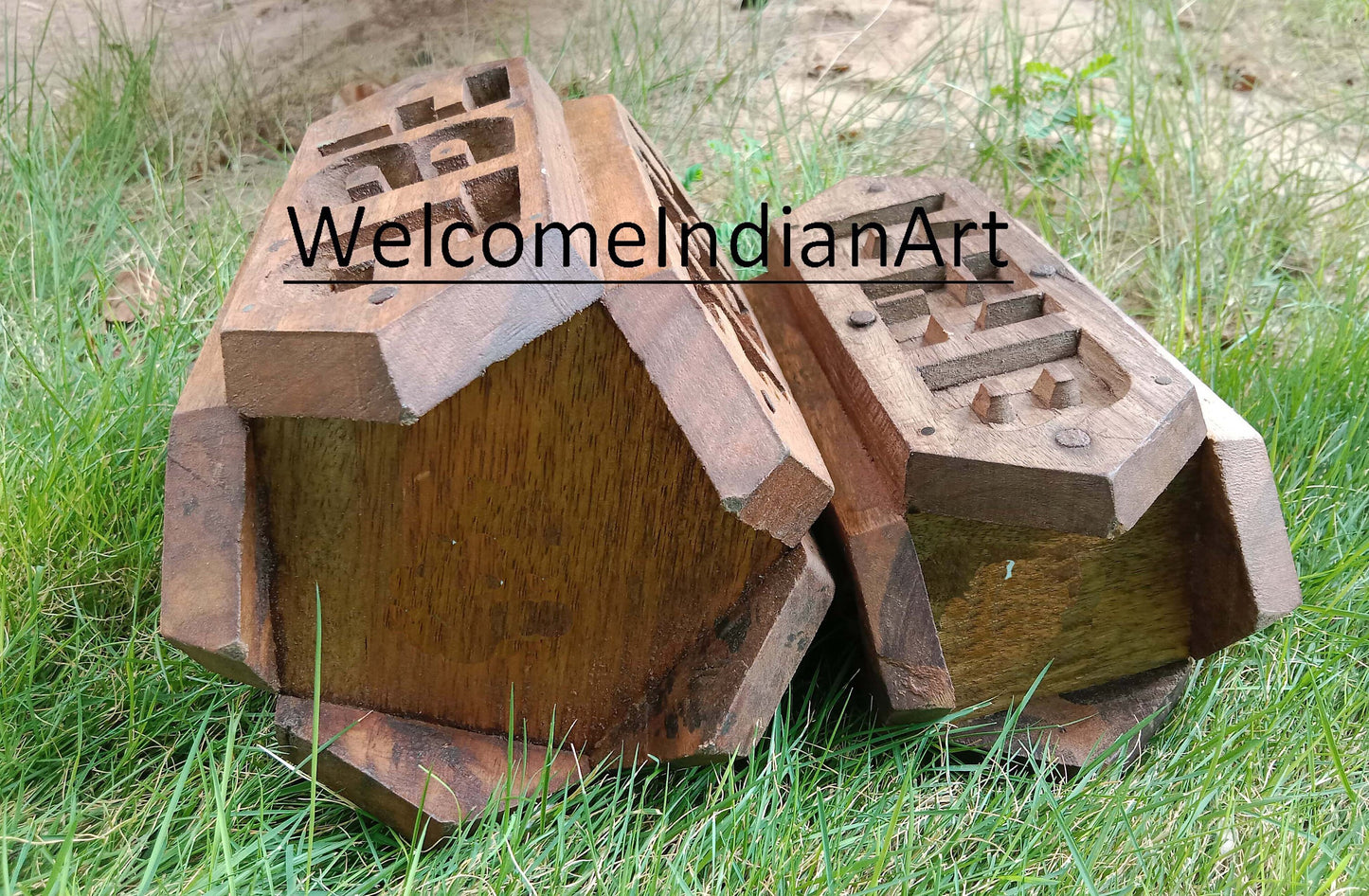 Old Vintage Hand Carved Wooden Wood