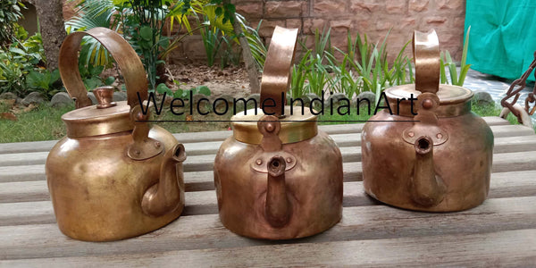 Vintage Brass Tea Kettle Vintage For 1 Piece