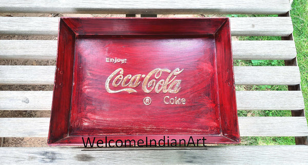 Antique Metal Tray 1 Set Metal