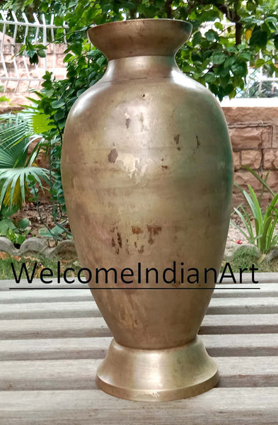 Brass Antique Vase Rustic Flower Brass