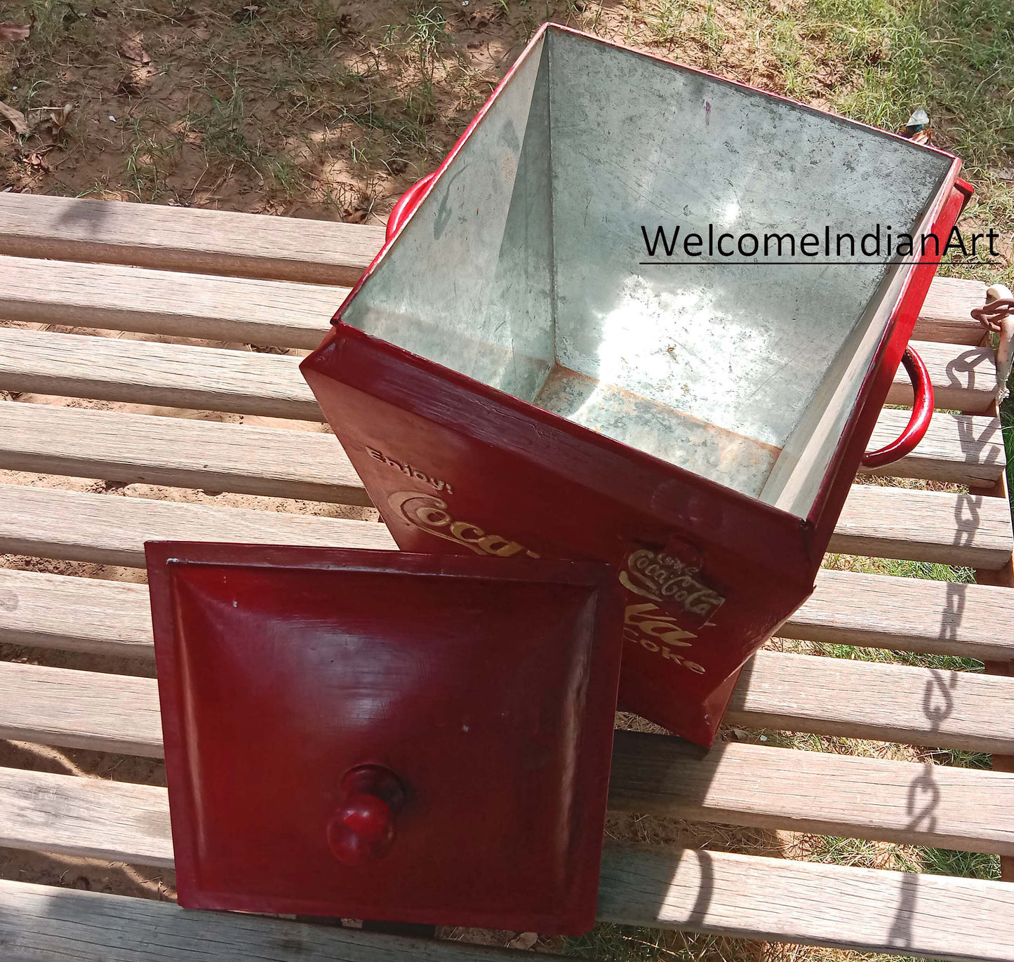 Old Iron Coca Cola Box Metal
