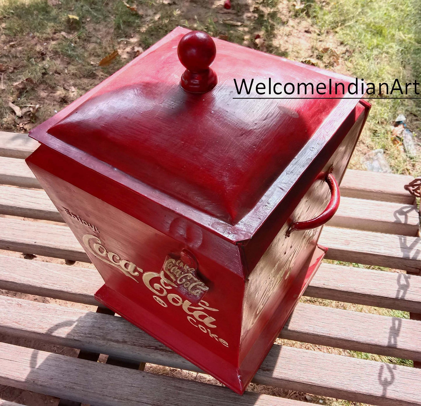 Old Iron Coca Cola Box Metal