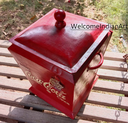 Old Iron Coca Cola Box Metal