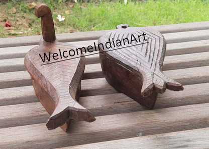 Antique Carving Wooden Handcrafted Fish Wood