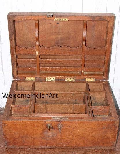 Vintage Wooden Tool Box Antique Model 1