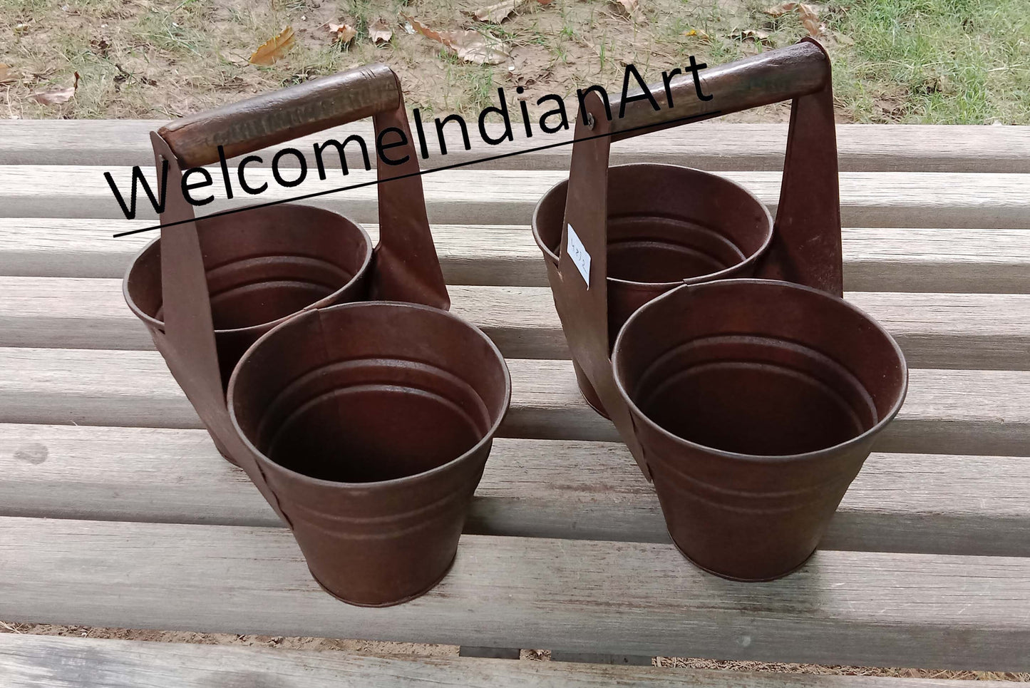 Iron Caddy Hanging Flower Pot Iron