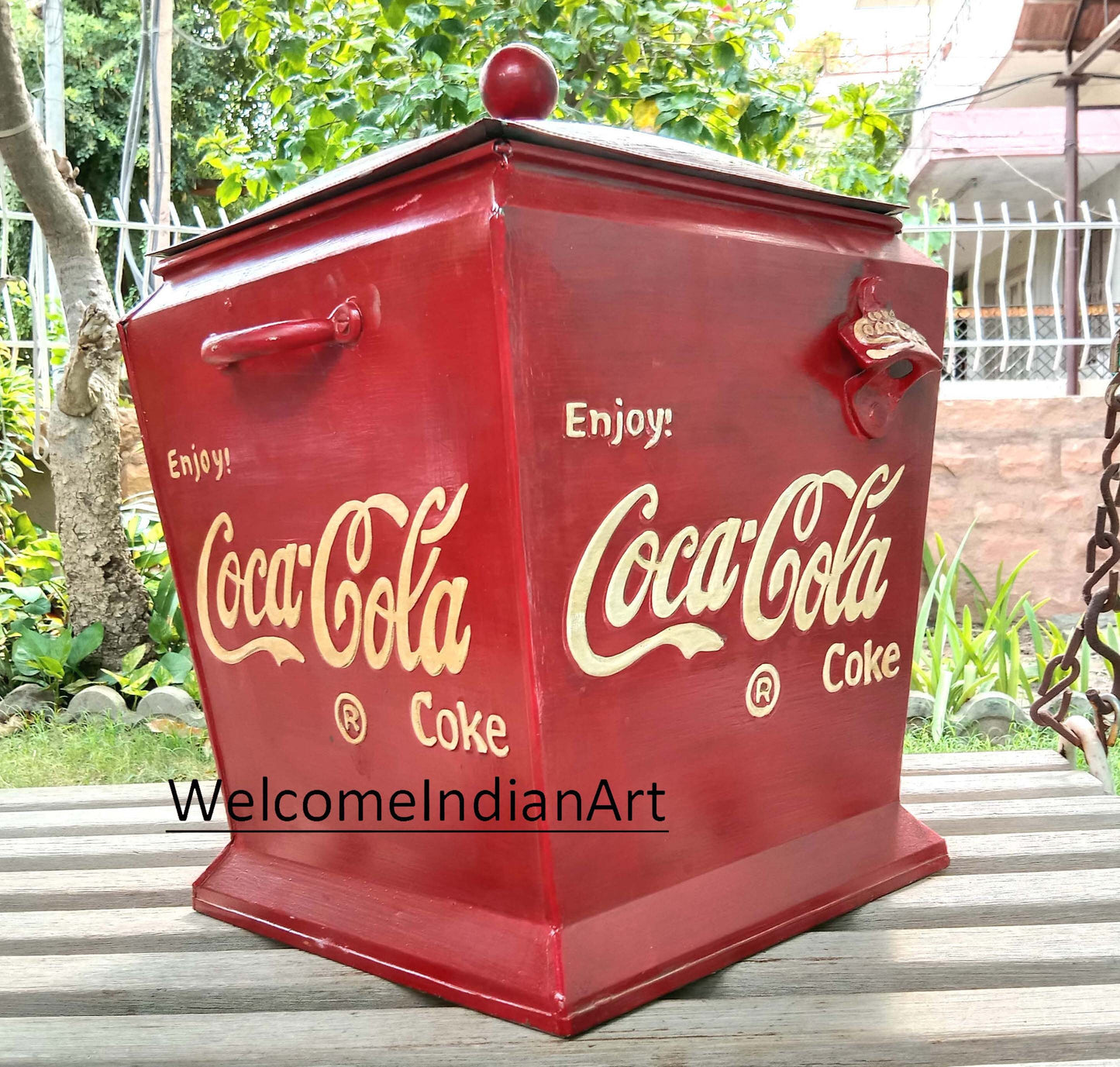 Old Iron Coca Cola Box Metal