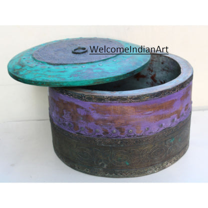 Handpainted Wooden Box For Living Model 1 ( Set Of 2 )