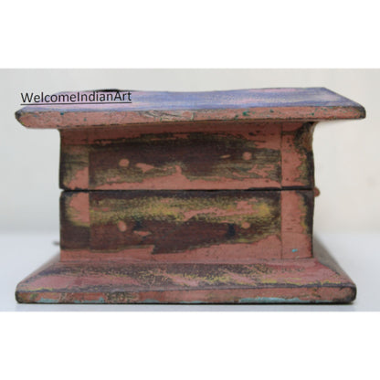 Handmade Vintage Wooden Carving Box Model 1 ( Lot Of 1 )