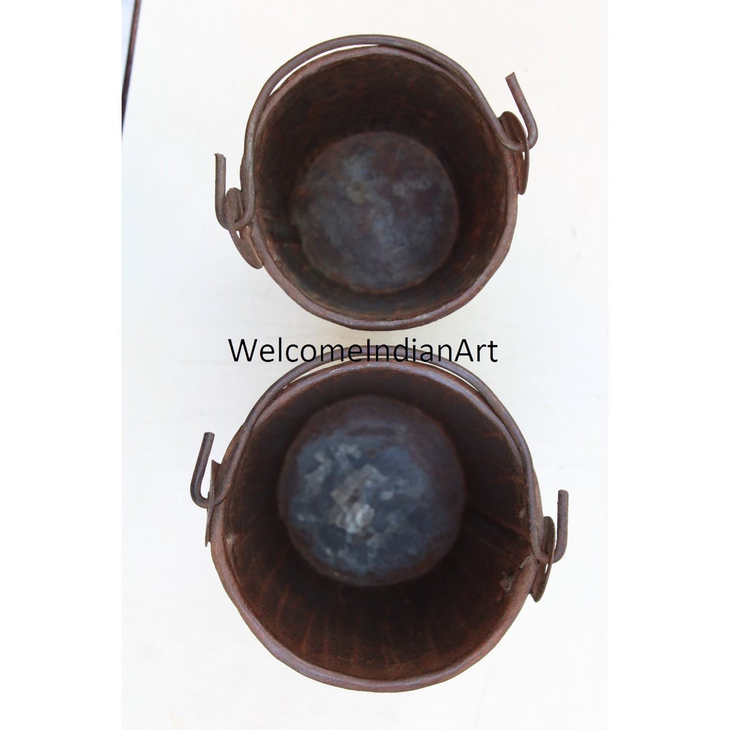 Antique Iron Bucket And Tub Model 1