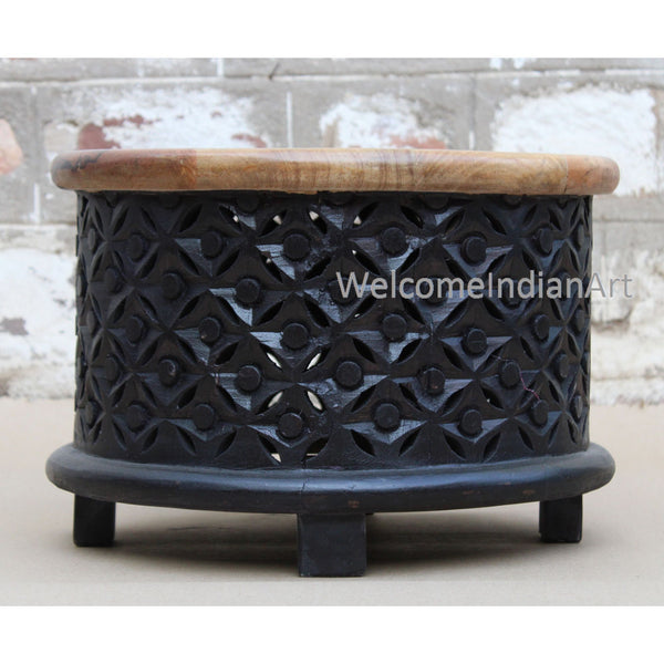Wooden Round Coffee Table Handmade Beautiful