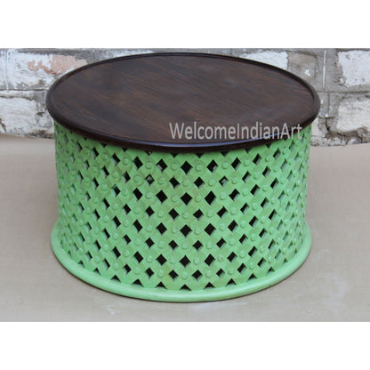 Wooden Coffee Table Hand Carved Wood