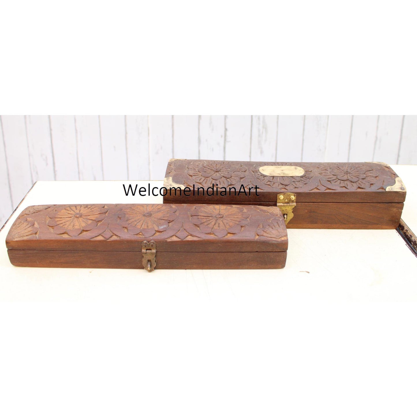 Unique Design Handmade Wooden Box Model 1 ( Lot Of 2 )