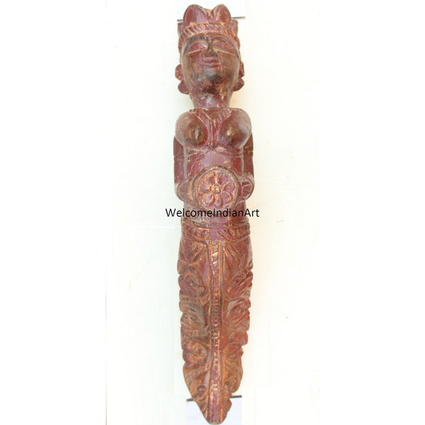 Antique Carved Wooden Figurines Vintage Model 1