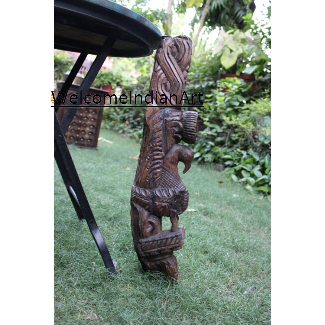 Antique Wooden Carved Head Board Wood