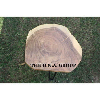 Wooden Coffee Table, Live Edge 2 Inch Thickness