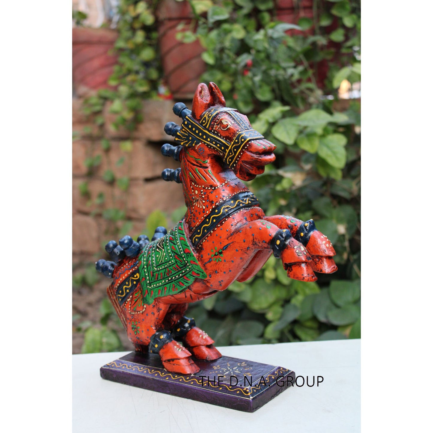 Wooden Handpainted Carved Horse Artistry Unique