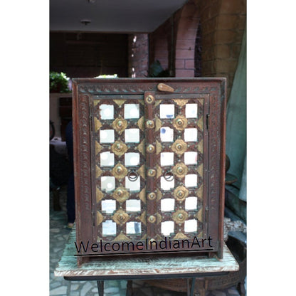 Wooden Cupboard, Old Primitive Cabinet, Model 1