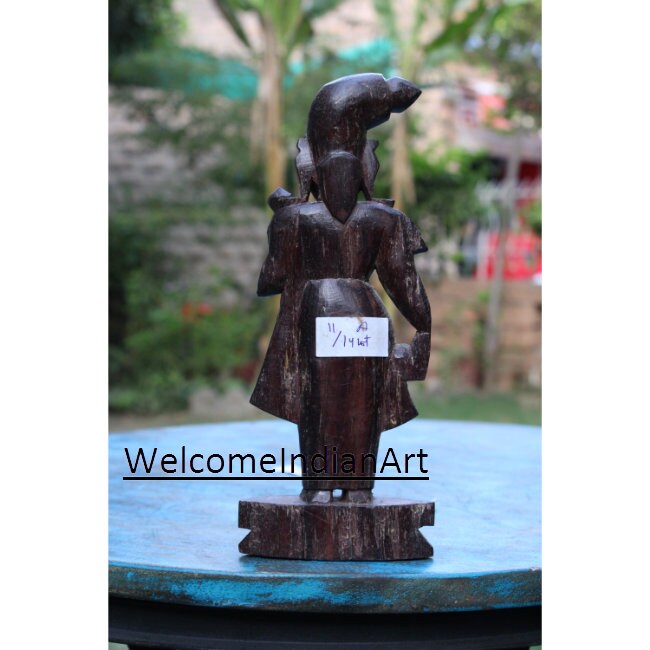 Antique Wooden Figurine, Wooden Carving Model 1