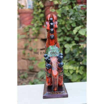 Wooden Handpainted Carved Horse Artistry Unique