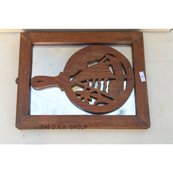 Wooden Old Mirror Frame, Antique Model 1