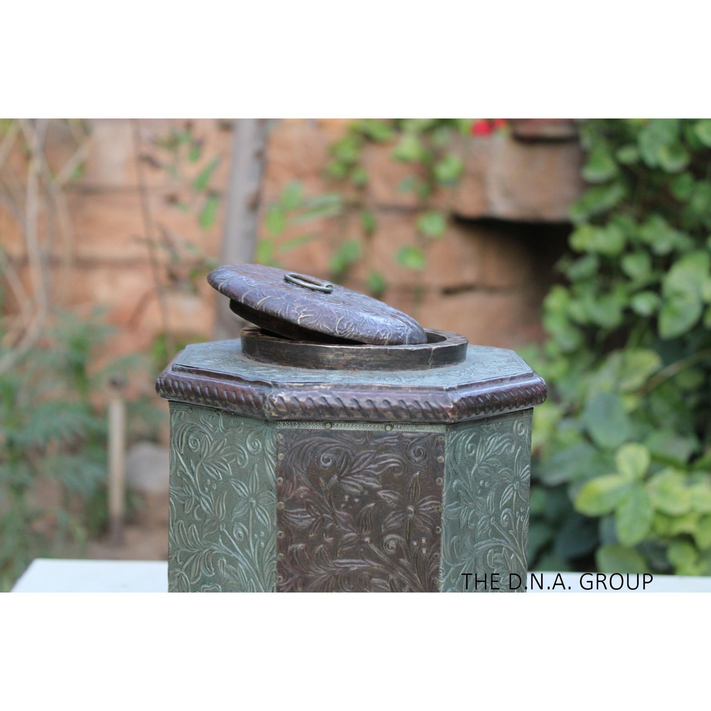 Antique Wooden Brass Fitted Box Model1 Long Brassbox