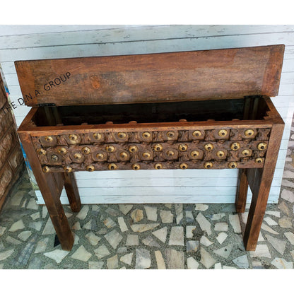 Indian Wooden Console Table Storage,Hand Model 1