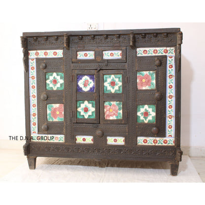 Antique Indian Wooden Damchiya Old Wood