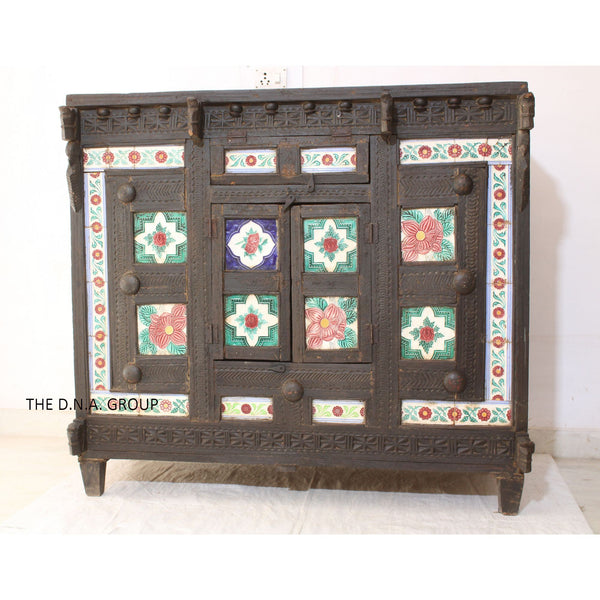 Antique Indian Wooden Damchiya Old Wood