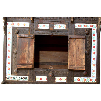 Antique Indian Wooden Damchiya Old Wood