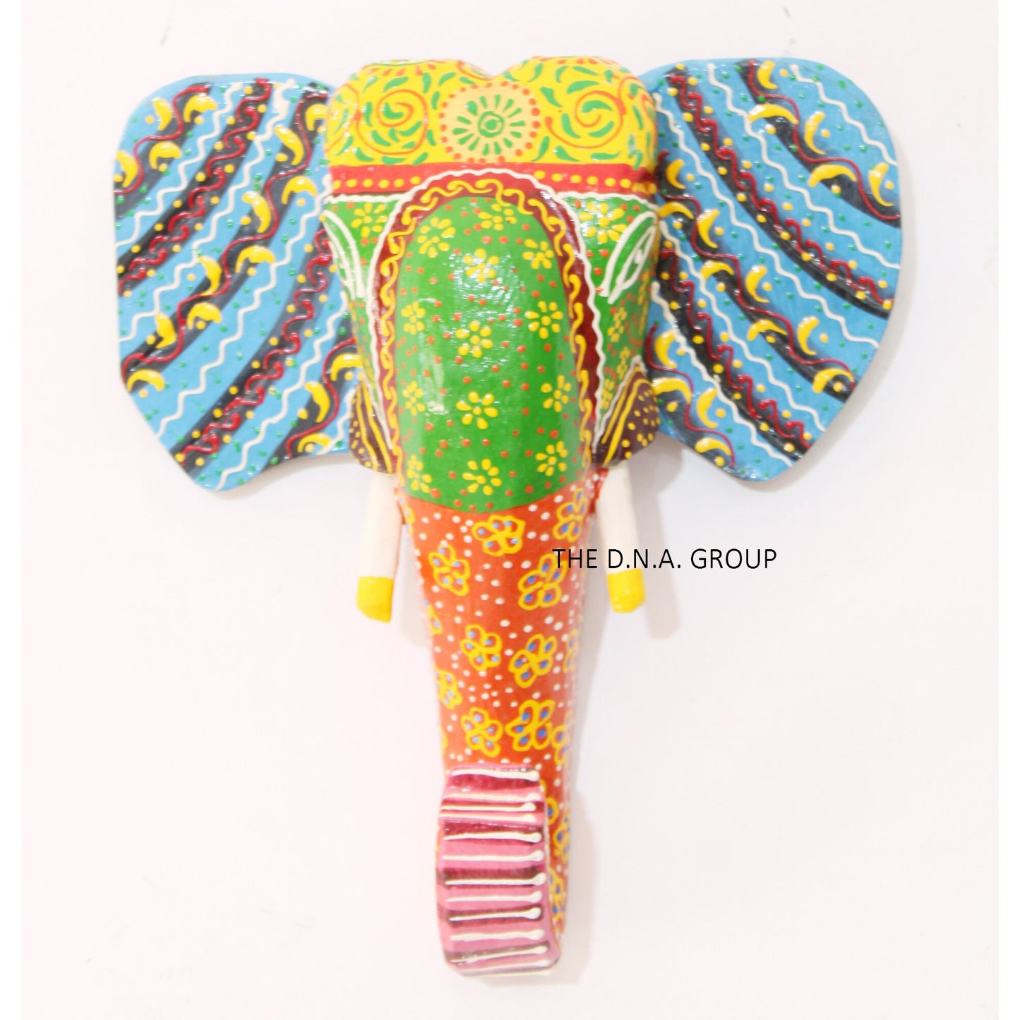 Wooden Hand Carved Elephant Wall Pattern 1