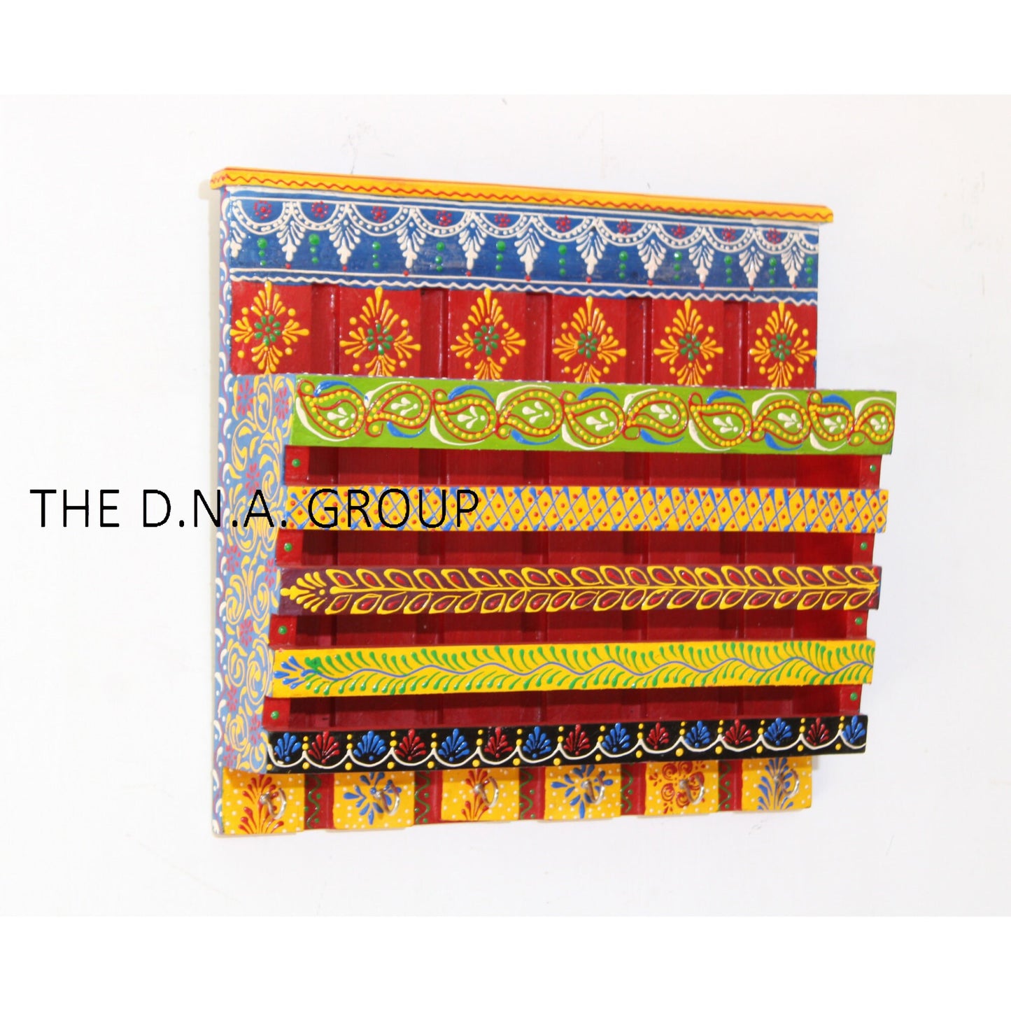 Wooden Hand Painted Magazine Holder with