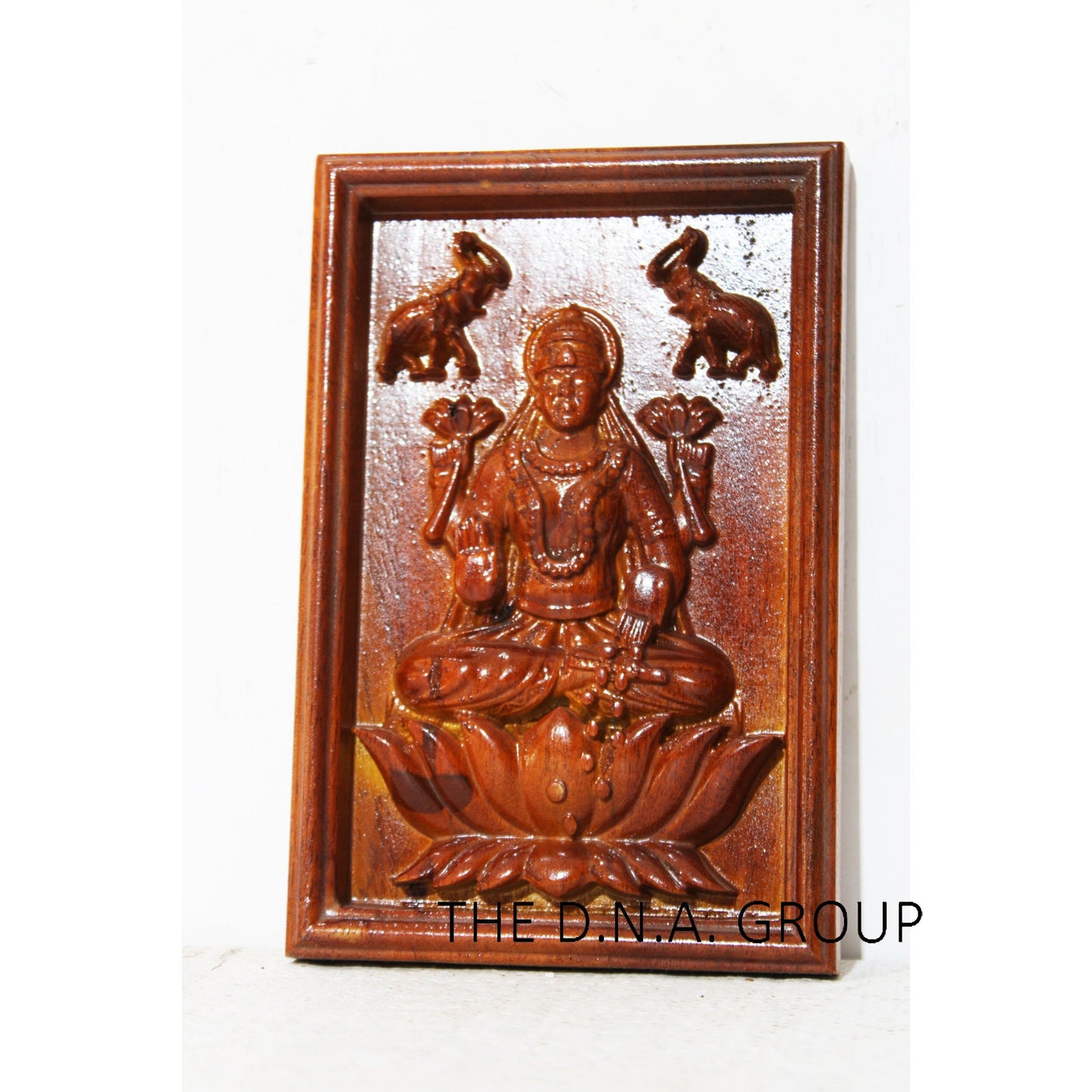 Wooden Wall Art Panel Goddess Laxmi Ji