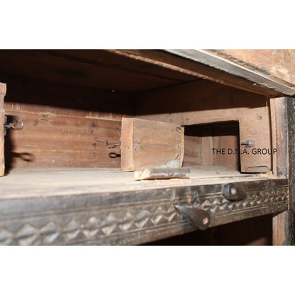 Antique Indian Wooden Damchiya Old Wood