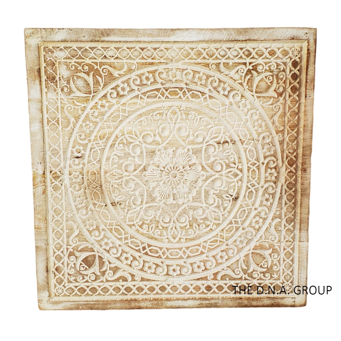 White Flower Wood Wall Decor, Model 1