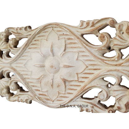 Handcrafted Large Floral Wood Wall Model 1