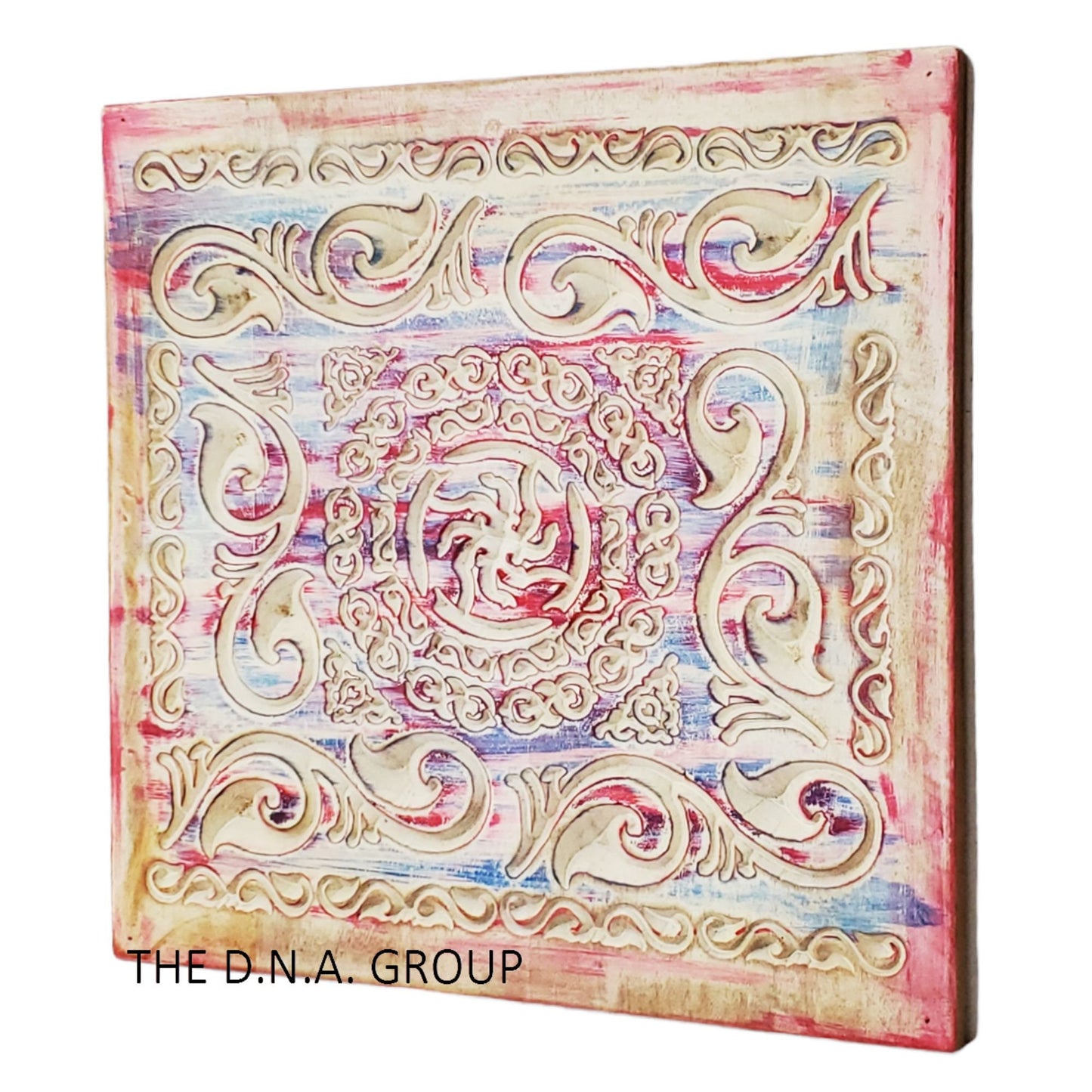 Wooden Hand Carved Floral Wall Model 1