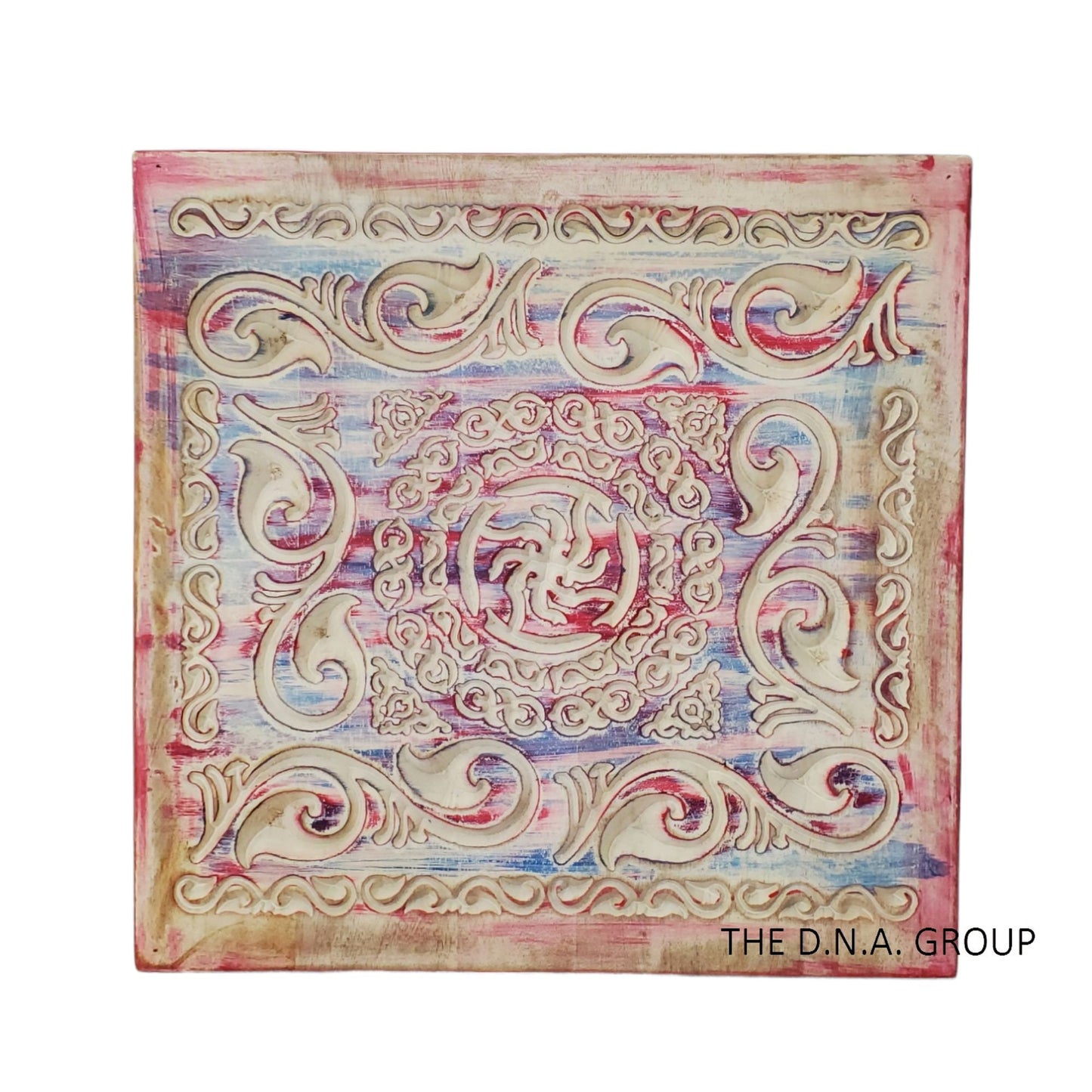 Wooden Hand Carved Floral Wall Model 1