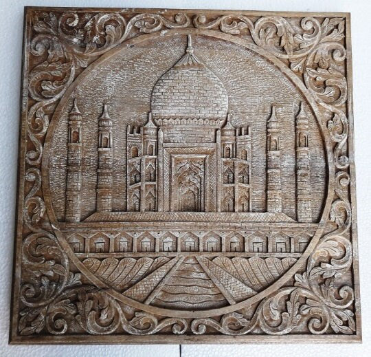 Wooden Hand Carved Wall Panel Model 1
