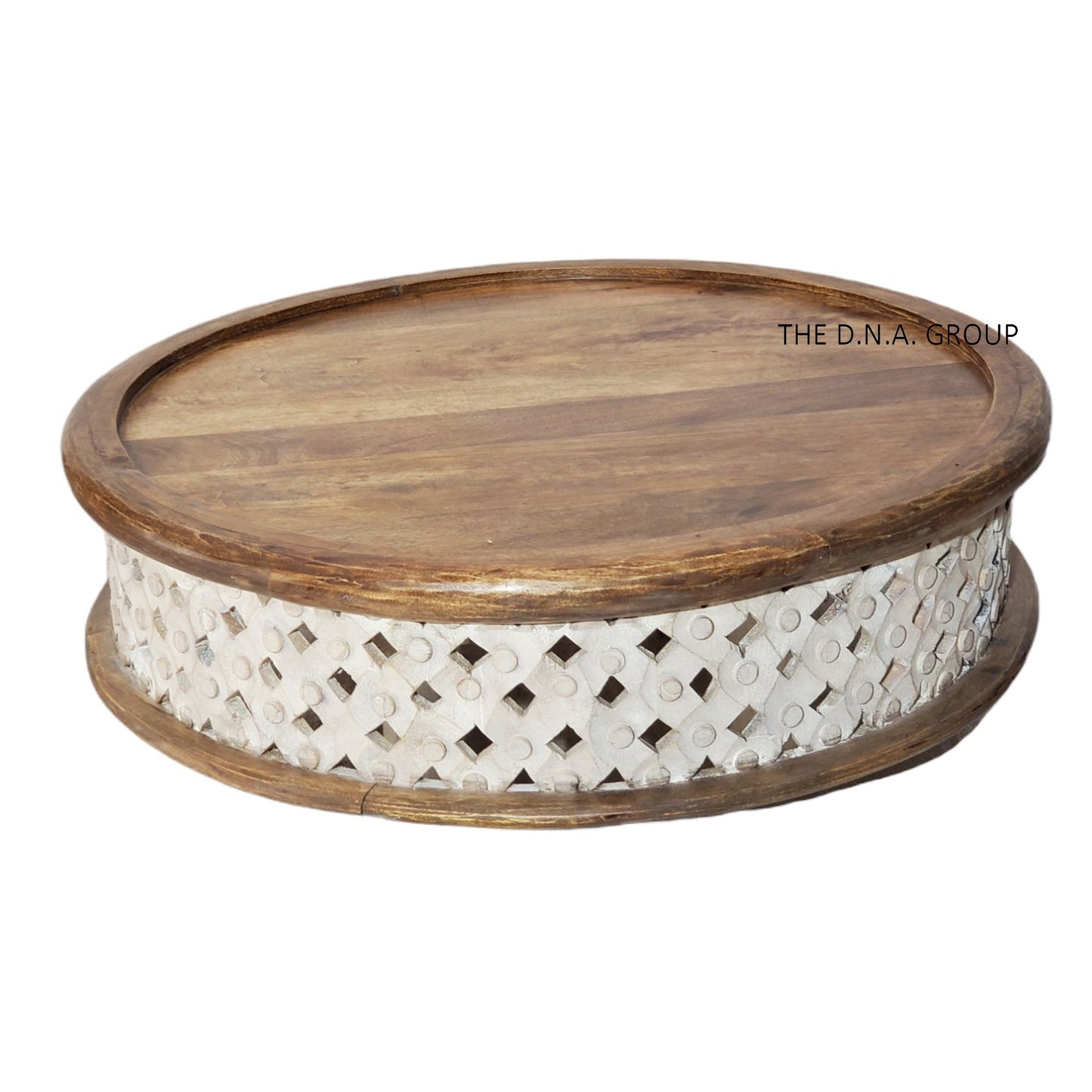 Round Wooden Coffee Table 4 Wood