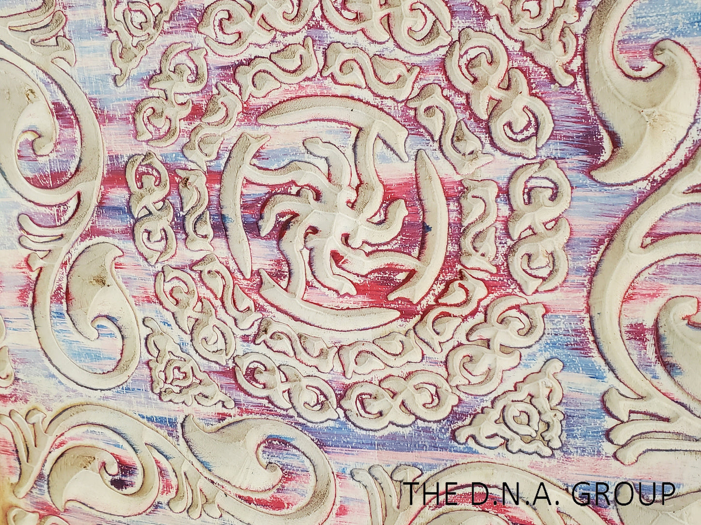 Wooden Hand Carved Floral Wall Model 1